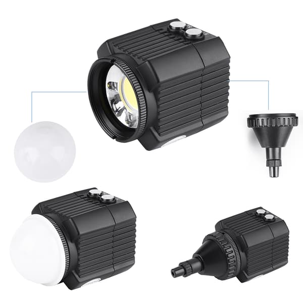 Mini 60m vanntett LED-kamera videofylllys for DSLR actionkamera telefon