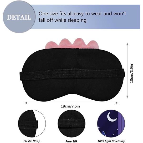 Söta Sovmasker Cartoon Djur Ögonmask Mjuk Plysch Sovmask Resa Blindfold Ögonlock Rolig Nyhet Ögonskydd för Barn Flickor