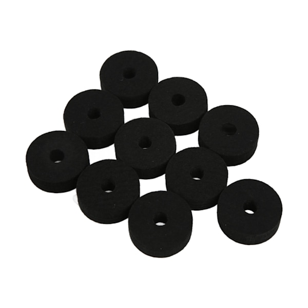 20 stk Cymbal Filt Vaskemaskin Pads Stativ Reservedeler Trommesett Tilbehør Sklisikker 4cm Svart