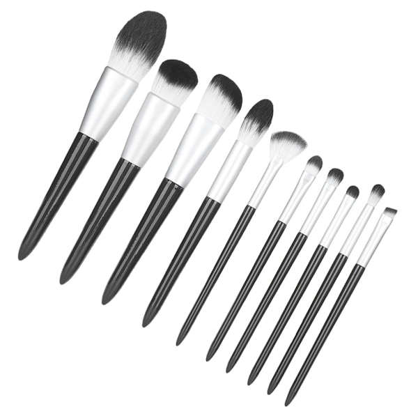 10 stk. Makeup Børster Sæt Blush Ansigts Pudder Øjenskygge Øjenbryn Læber Børste Kit
