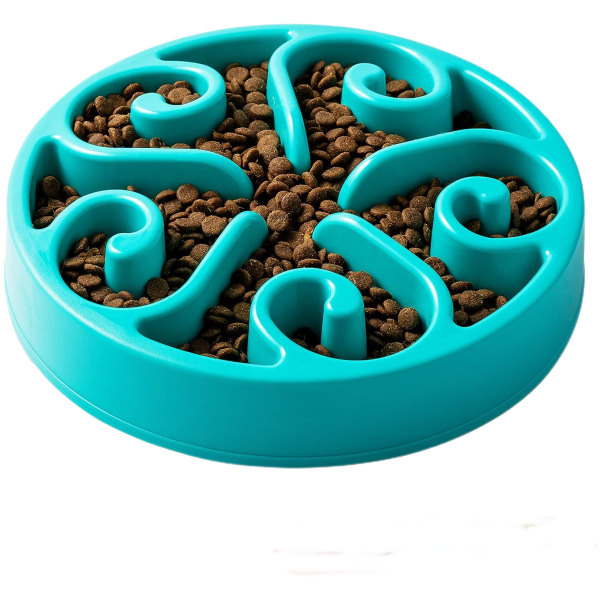 Slow Feeder Dog Bowl, Pet Slow Feeding Plate, Maze Interactive Dog Puzzle, Fun Feeder Expansion Stop Slow Bowl, Non-toxic and Anti-suffocation,