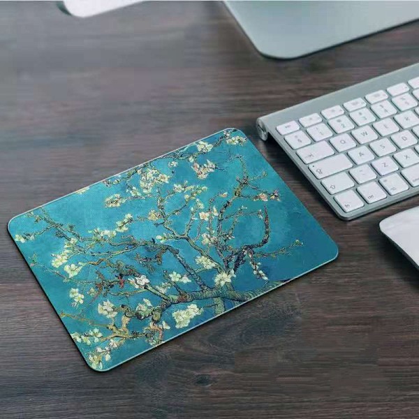 Oyun mouse pad 200x200x3 mm halkfri spelmusmatta kontorsmusmatta blå