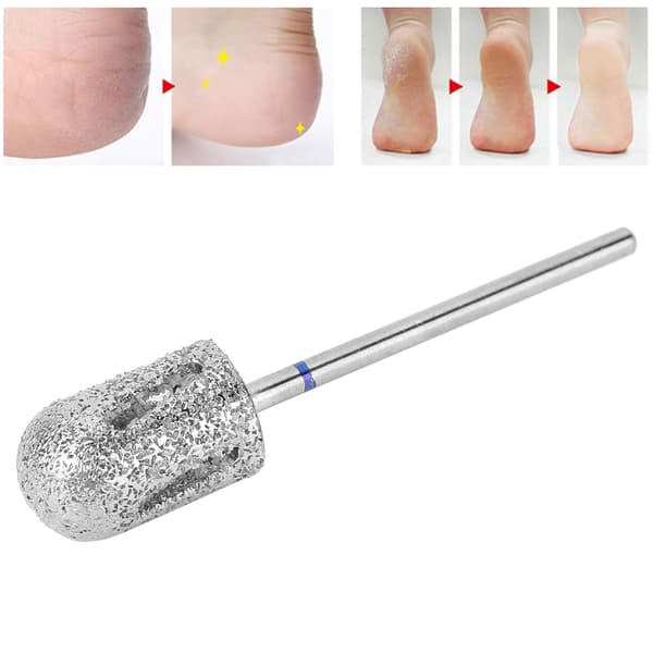 Rustfrit pedicure-bor i rustfrit stål, tilbehør til fodfil, slibning og polering A1C