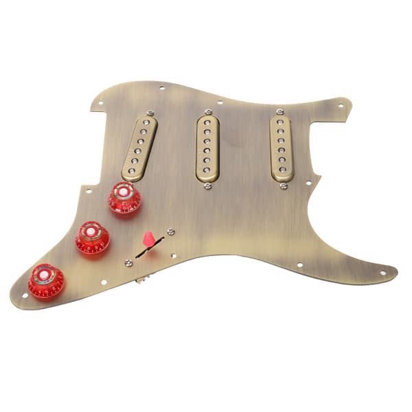 Hållbar SSS ALNICO V Magnet Pickup Loaded Pickguard för ST Style Elektrisk Gitarr