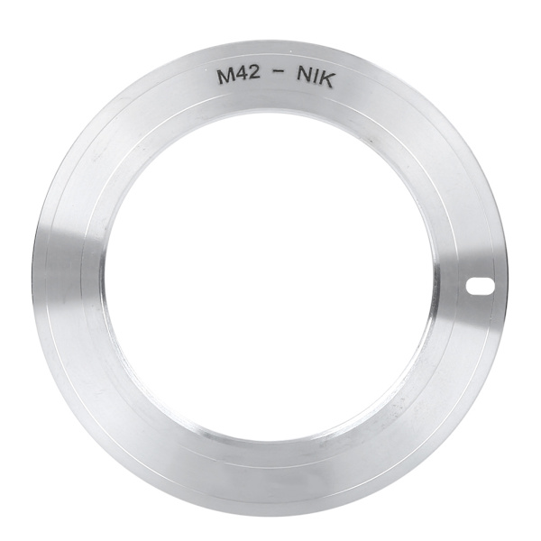 Fikaz M42-NIK Adapterring i aluminiumlegering för M42-objektiv till Nikon D3000/D300s/D3100/D3200-kameror
