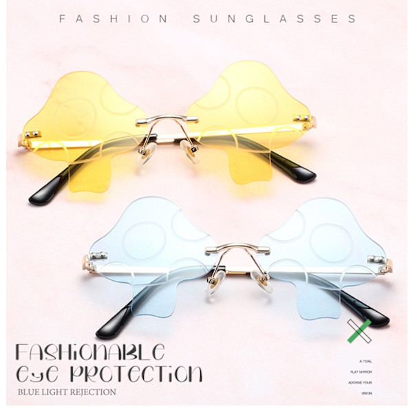 Retro Oversized Flat Top Square Solbriller Enkelt Stykke Rammeløse Store Skjold Shades Stilig Kvinner Menn