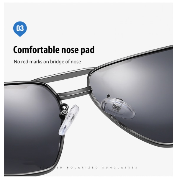 Klassiska Aviator solglasögon för män kvinnor körning solglasögon polariserade linser 100% UV-blockering