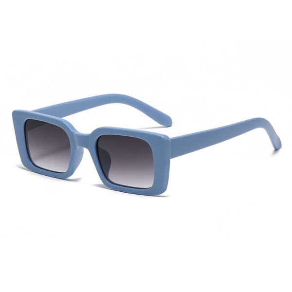 Rektangulära solglasögon för kvinnor män Trendiga retro mode solglasögon UV 400 Skydd Square Fram
