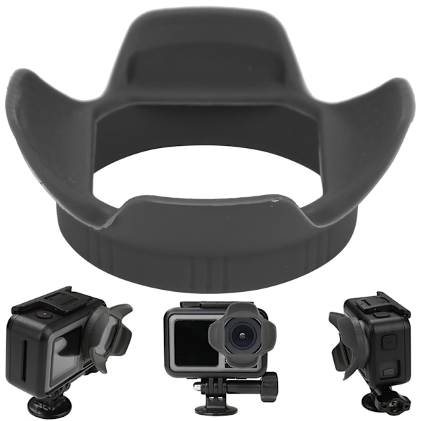 Silikon solskydd montering linshuv enkel installationsskydd tillbehör för DJI OSMO ACTION-kamera