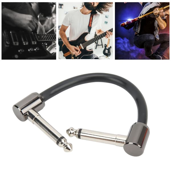 Guitar Patch Kabel Bas Single Block Effektpedal Butt Joint Tilbehør 3.9in FC-4