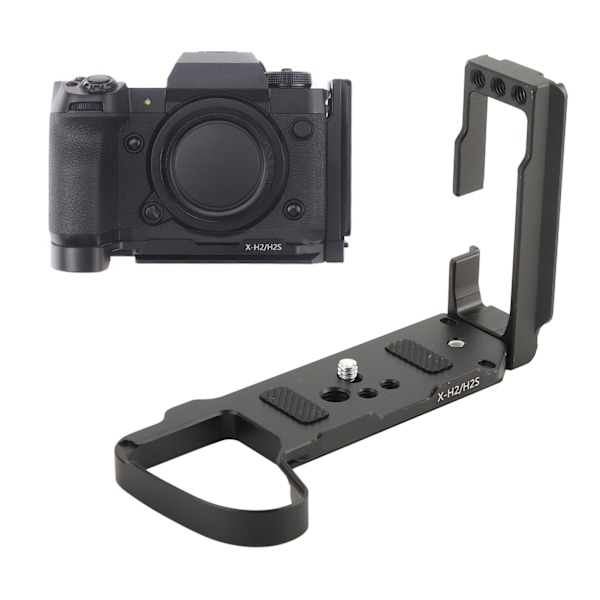 L-fäste Vertikal Horisontell Växling Snabbkopplingsplatta med 1/4 Tums Skruv för Fujifilm X H2 X H2S Kamera för DJI Ronin RS2 RS3 Stabilisator
