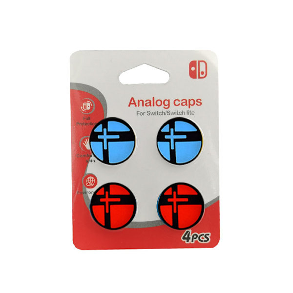 4 st söta tumgreppskydd för Nintendo Switch / Lite / OLED, Joy-Stick-knappskydd Analog ergonomisk keps för NS-kontroller Joy-Cons