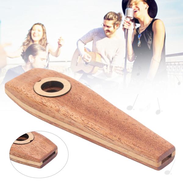 Træ Kazoo Fløjte Træ Harmonika Guitar Akkompagnement Membran Mund Musik Vindinstrument