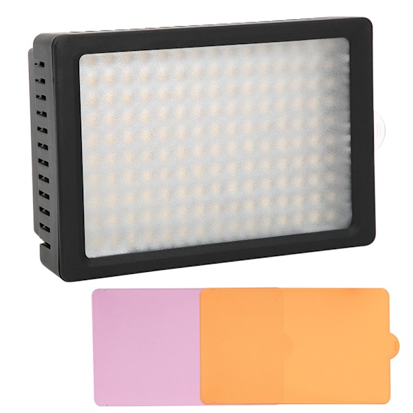 160LED Video Fotografering Fyllningsljus 5400K/3200K Ljusstyrka Steglös Dimning SLR-kamera