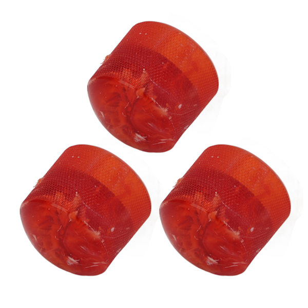 3 st elektrisk gitarrknopp sträng potentiometer regulator instrument tillbehör set kit röd