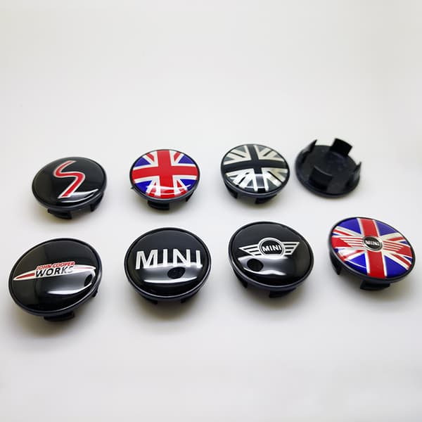 For Mini Wings Hubcap 54mm - Wings (Pakke med fire)