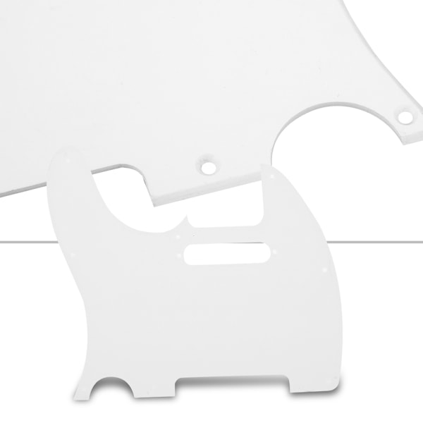 Høj kvalitet TL-stil pickguard med skruer til elektrisk guitar musik tilbehør hvid