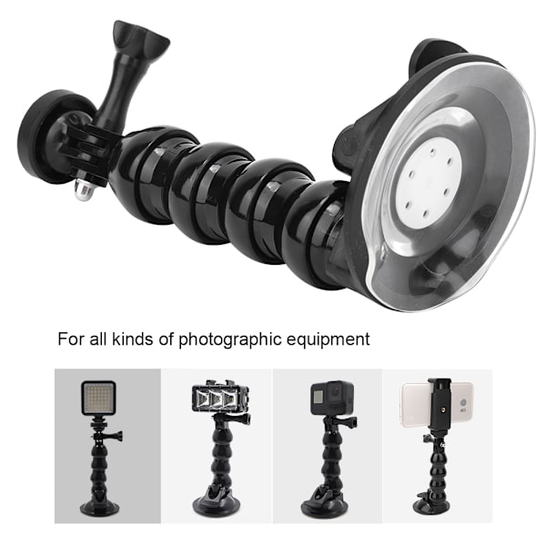 Sportskamera Bilsugkopp Adapter Hållare Fäste Fönsterglasfäste för Gopro / Xiaoyi / DJI