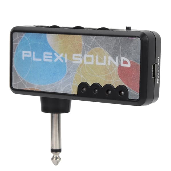 Bärbar Mini Elektrisk Gitarr Plug Inbyggd Distorsionseffekt Hörlursförstärkare Tillbehör