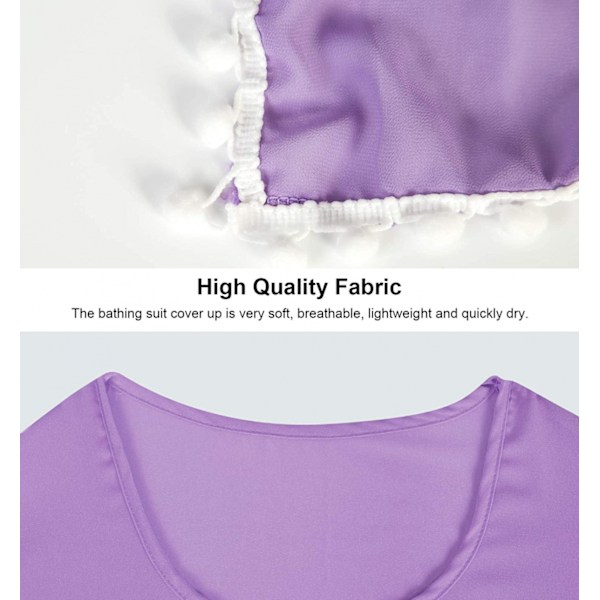 Wekity Naisten Uimapuvun Peitteen Chiffon Uimapuvun Bikinin Uimapuvun Rannan Peitteen (Violetti)
