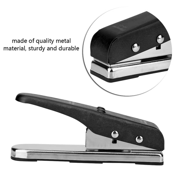 Gitarrbas Plectrum Pick Punch Metall Maker med 2 formar DIY Verktyg Tillbehör (Svart)