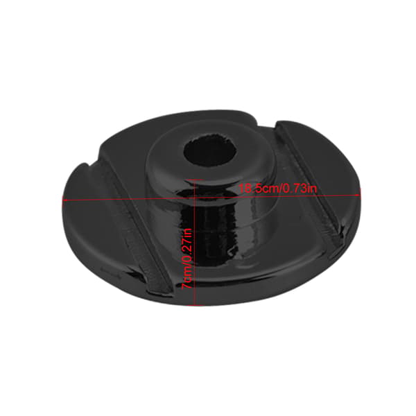 2PCS String Tree Retainer med skruv Elektrisk bas delar tillbehör (svart)