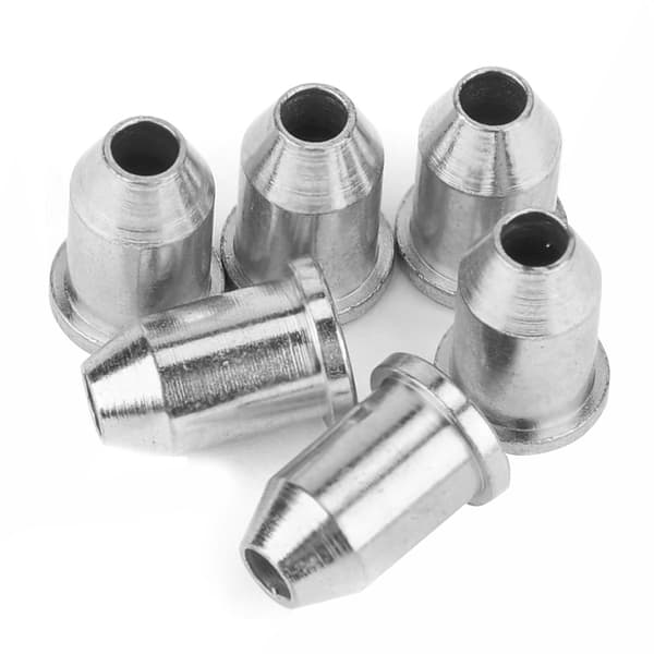 Metallisk Elektrisk Gitarrsträngguide med Skruvar Set Musikinstrument Del (Silver)