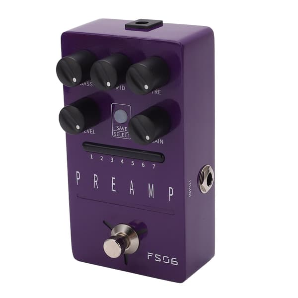 Gitarr Effekt Pedal Metall Lila 1/4in Gränssnitt Parametrar Sparbara Singel Effekt Pedal DC 9V