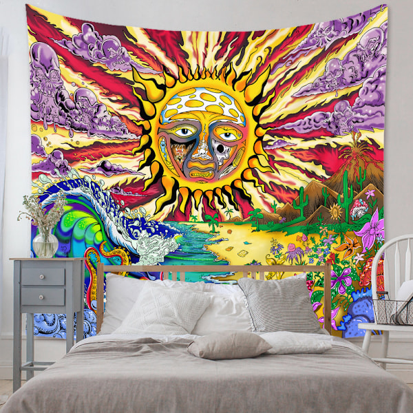 Mandala Boheme-vægtæppe egnet til soveværelsesdekoration（105-1，29 x 38 tommer）