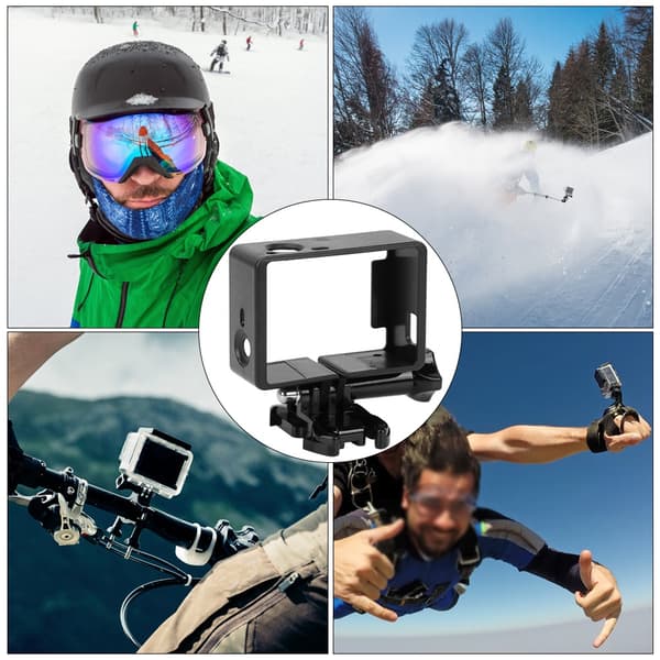 Sort kantrammebeskyttelseshus til Gopro 3 / 3+ / 4