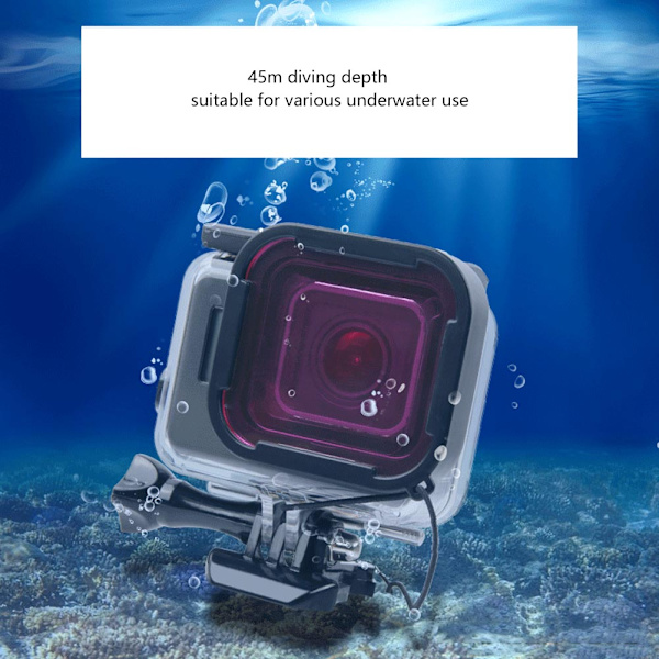 45m Dyk Vattentät Kamera Hus Fodral Skydd för Gopro Hero 3/3+/4