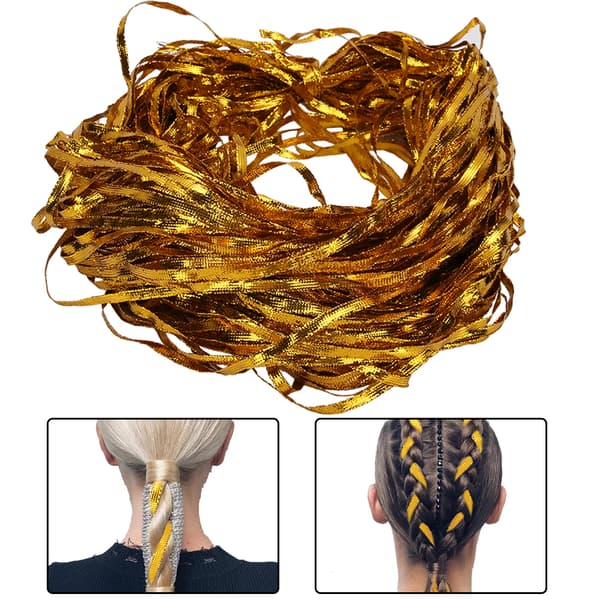 Trendiga Dreadlocks Hårrep Dreadlocks Hårband Dekoration Flätor Tillbehör Guld