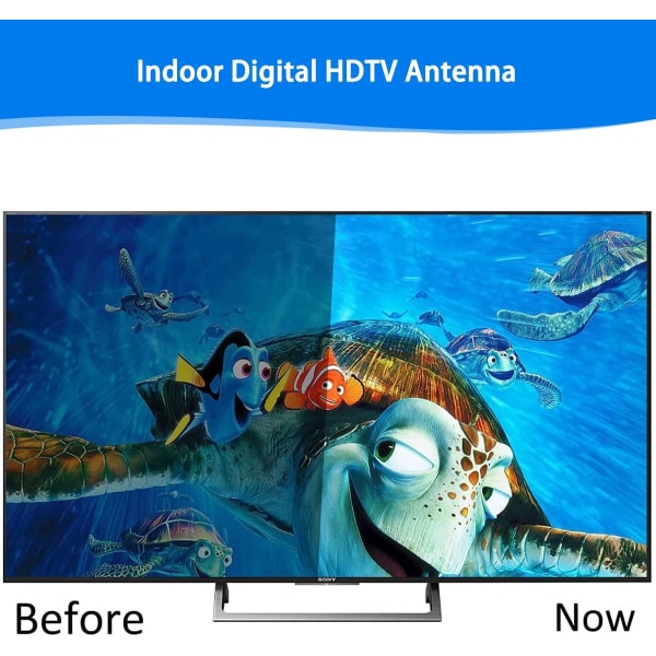 TV-antenni, 2023 Uusin Sisä- ja Ulkoantenni Digitaalinen Antenni Tehokkaalla Vahvistimella Signaalin Vahvistus Tukee 4K 8K 1080P