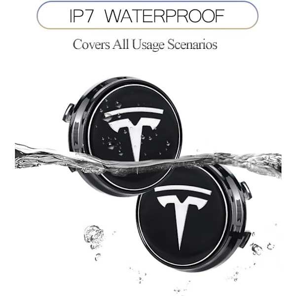 Luminous Magnetic Levitation Lighted Bright Illuminated Lit Wheel Hub Cover Hubcaps Center Caps för Tesla Model 3 Y S X