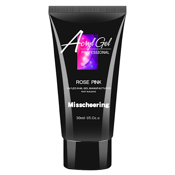 30ml Ammattimainen Nopea Kide Kynsien Pidennysten Liima Manikyyri UV-Gelirakentaja 2#ROSE PINK