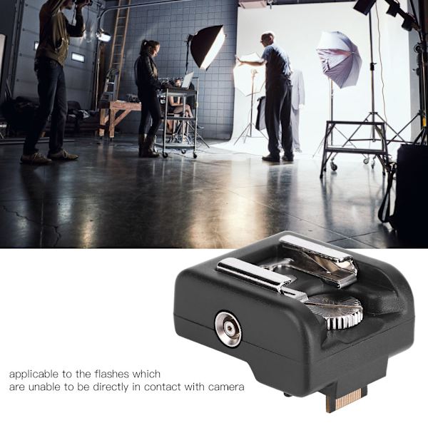 Blixtskoadapter Konverter Kamera Trådlös Speedlite Flash Trigger Svart