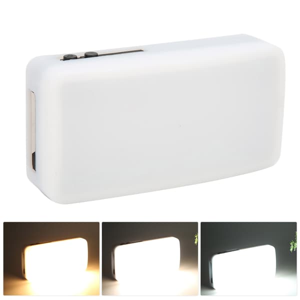 Manbily MFL-04 Bærbar LED-lommelampe 3000K-6500K for direktesending med diffuser