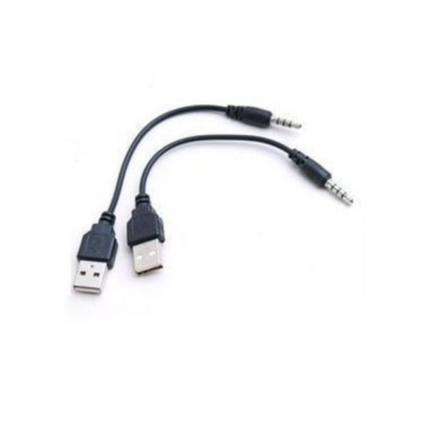 UBS hane till 3.5 ljudkabel 3.5 till USB 3.5 hane till USB hane konverteringskabel datakabel kabel, 3pack