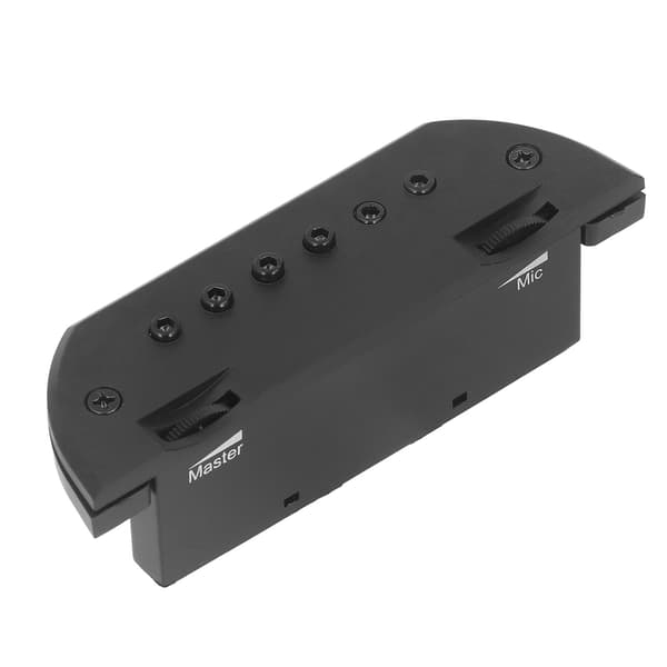 Akustisk gitarr pickup ljudförstärkning hålfri trä gitarr pickup förstärkare med batteri