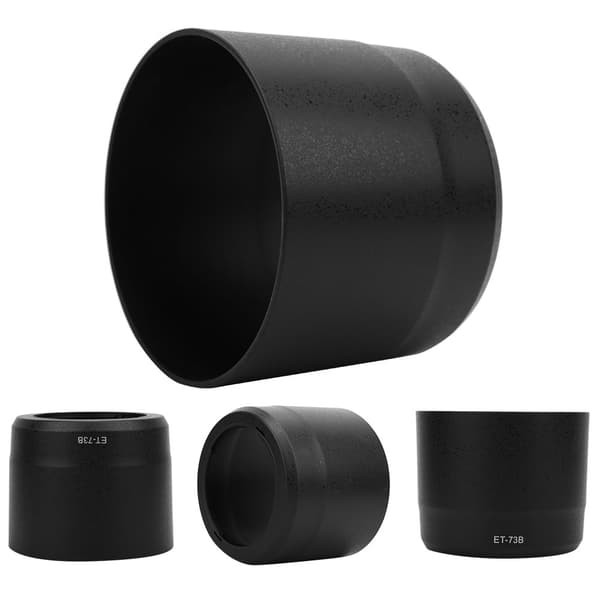 ET-73B Sort plastikmodlysblænde til Canon 70-300mm IS USM SORT ET73B kameraer