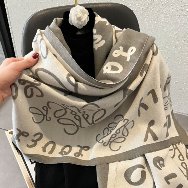 Sororitet Gaver Dame Tørklæder Sjal Og Wraps Til Vinter Varme Lange Store Tørklæder Gaveidé（Grå）
