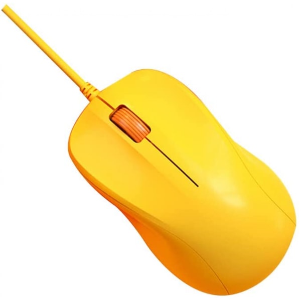 Stäng av trådbunden mus anteckningsbok stationär dator mus datormus USB mus citrongul
