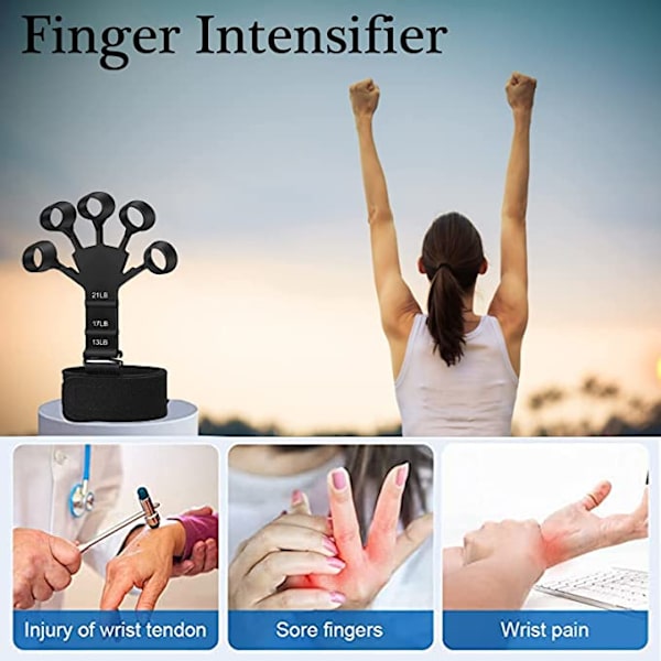 Fingerförstärkare, Fingerövningshandtränare, Handfysisk utrustning, Greppstyrketränare