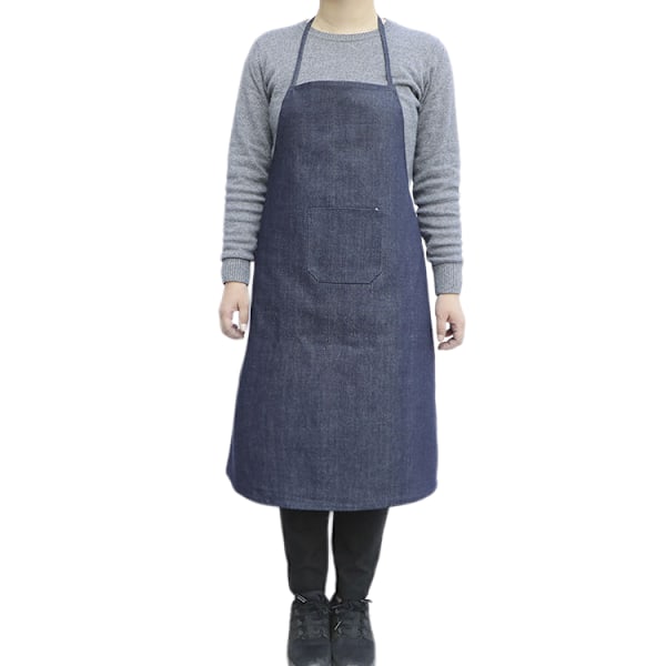 Denim arbejdsforklæde til voksne, industrielt, fortykket, slidstærkt forklæde til arbejdsbeskyttelse, svejsning, antifouling forklæde.