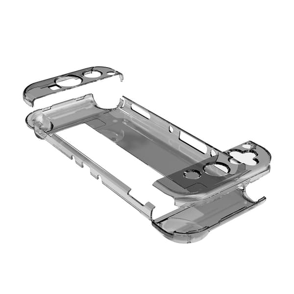 Beskyttelsesetui til Nintendo Switch OLED Model 2021, Dockbart Etui med Flip Cover til Switch OLED, Krystal Etui Tilbehør