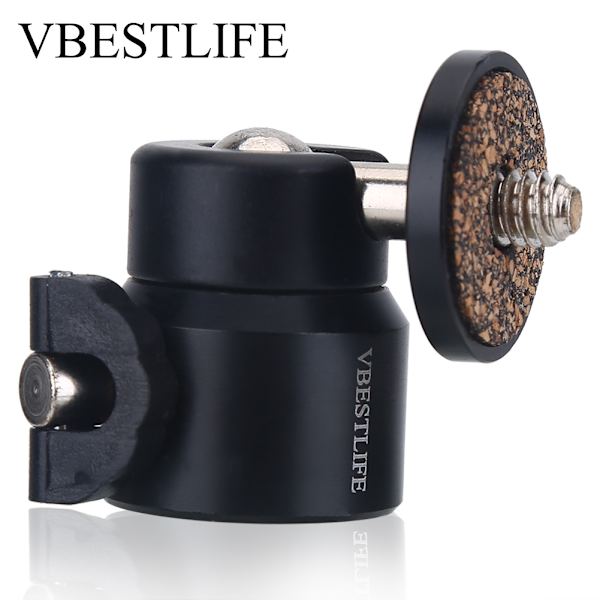 VBESTLIFE 360° Vridbar Rotationsbar 1/4'' Skruv Kulhuvudfäste Kulhuvud Stativfäste