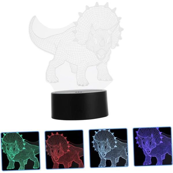 WJ Nattlampa LED Nattlampa Djur Dekor Djur Nattlampa LED Illusion Lamp 3D Touch Nattlampa Barn Nattlampa