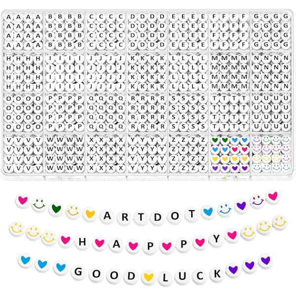 1400 PCS Letter Beads, 28 Styles Friendship Bracelets Assorted Alphabet Beads Preppy Beads Jewelry Making Kit with Beads Case for Te