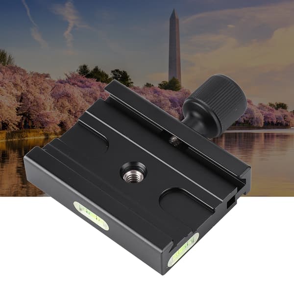 Bærbar Universal Kamera Quick Release Plade Adapter Monteringsskrue til Stativ Monopod