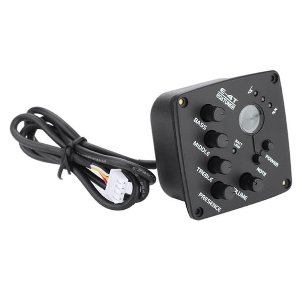 E-4T 4-bånds EQ Equalizer Pickup Tuner til akustisk guitar Musikinstrument Tilbehørssæt